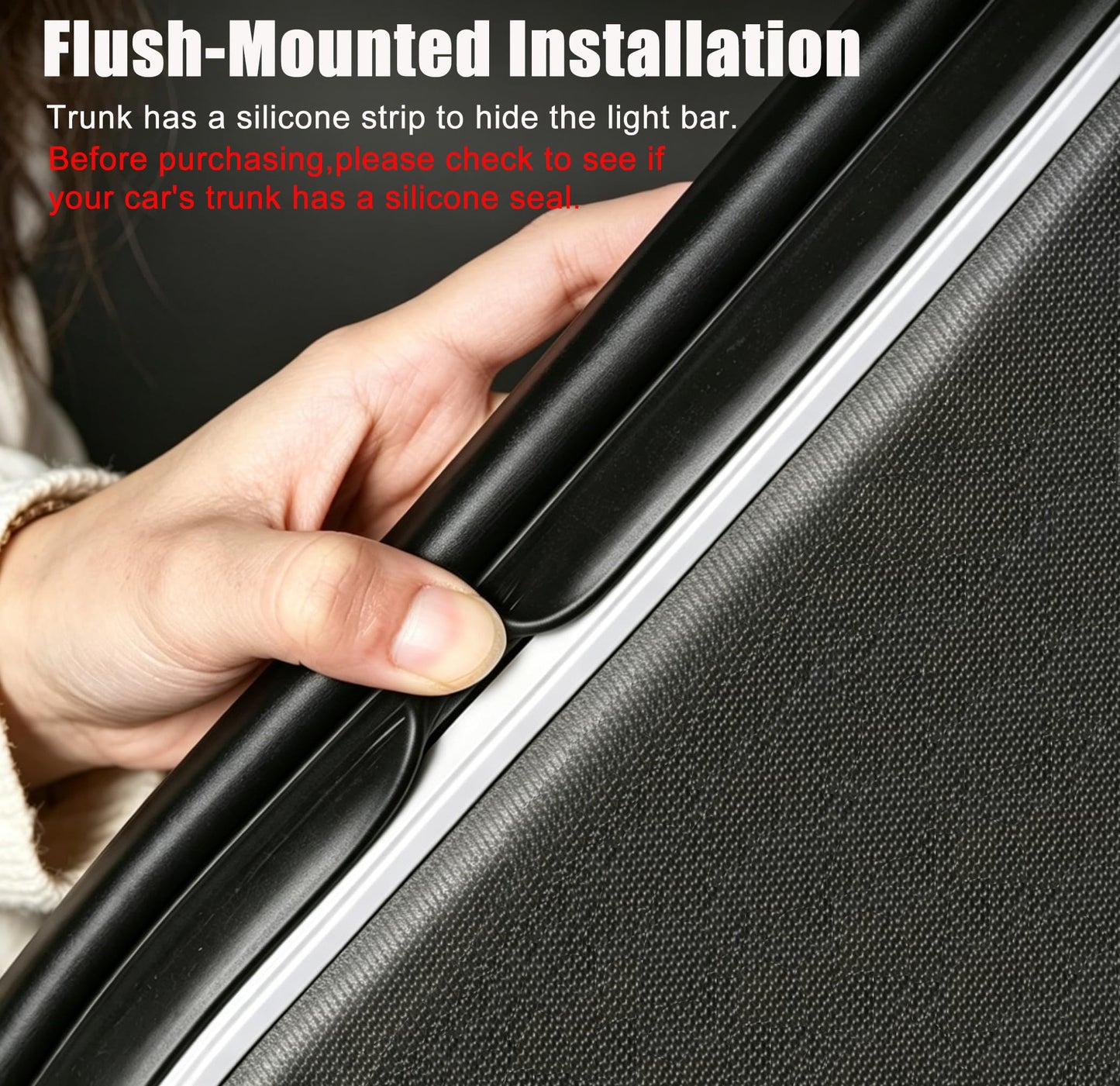 White Newly Upgraded 157.48" SUV Trunk LED Light Strip