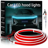 blue Car LED Hood Light Strip