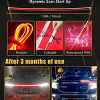 red Car LED Hood Light Strip