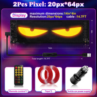 FABAKE Windshield Dual LED Screen Kit