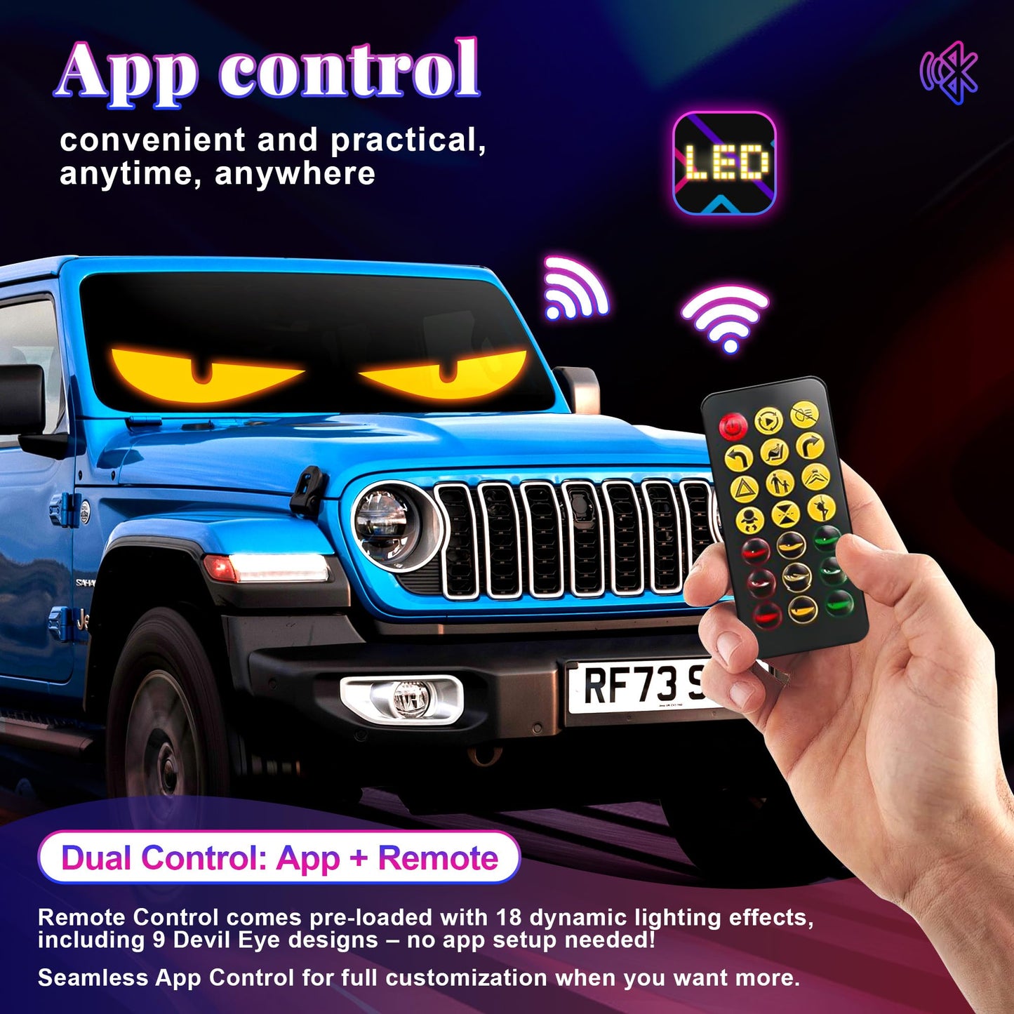 FABAKE Windshield Dual LED Screen Kit
