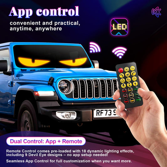 FABAKE Windshield Dual LED Screen Kit