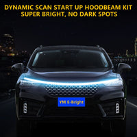 blue Car LED Hood Light Strip