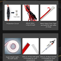 white Car LED Hood Light Strip