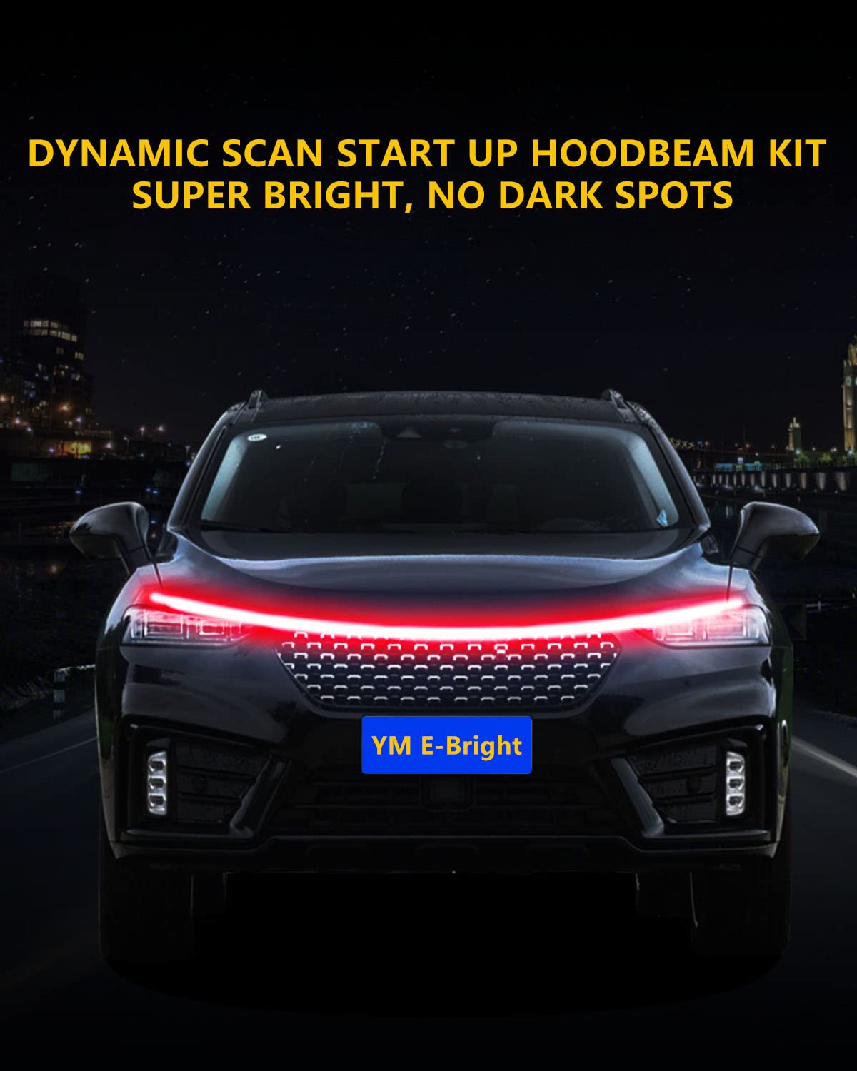 red Car LED Hood Light Strip